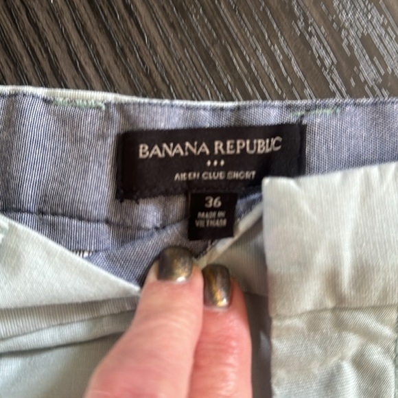 NWTšBANANA REPUBLIC AIDEN CLUB SHORTS -slim fit-91/4 inseam-pockets-sz 36šRK - Picture 3 of 4